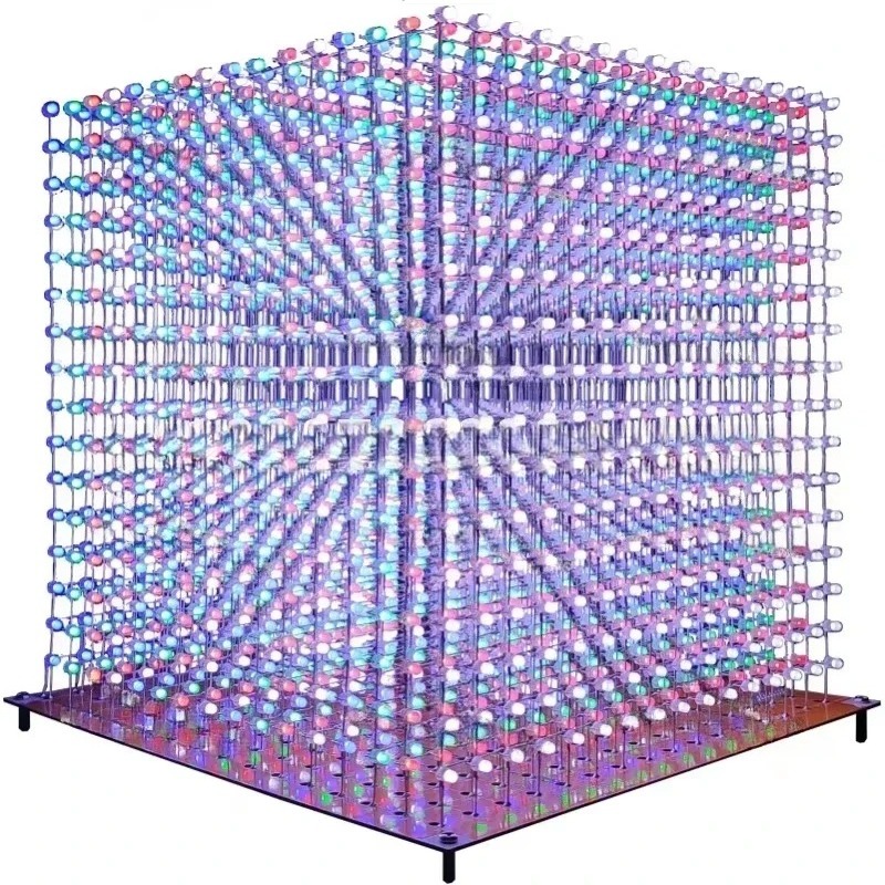 Diy In Electronics - 3 Kit Cubo Luminoso D16mini 16x16x16,