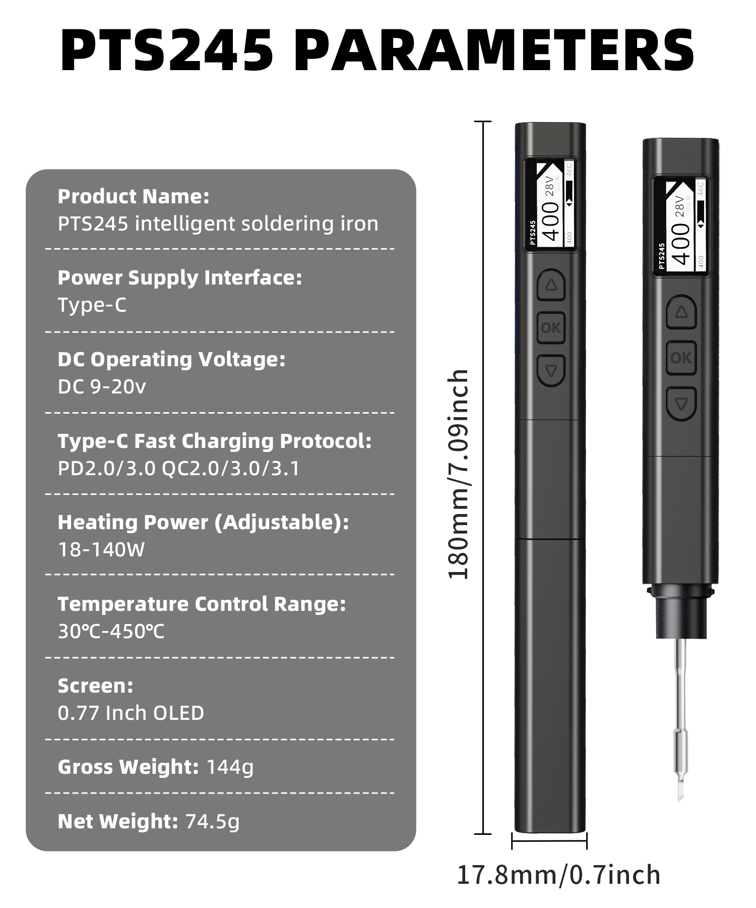 Flux Pen Electronics - FEITA PTS245 Kit saldatore per elettronica