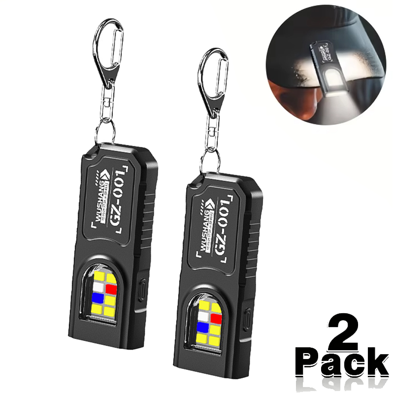 Diy Lamp Electronics - Torcia portachiavi multifunzionale Mini COB LED