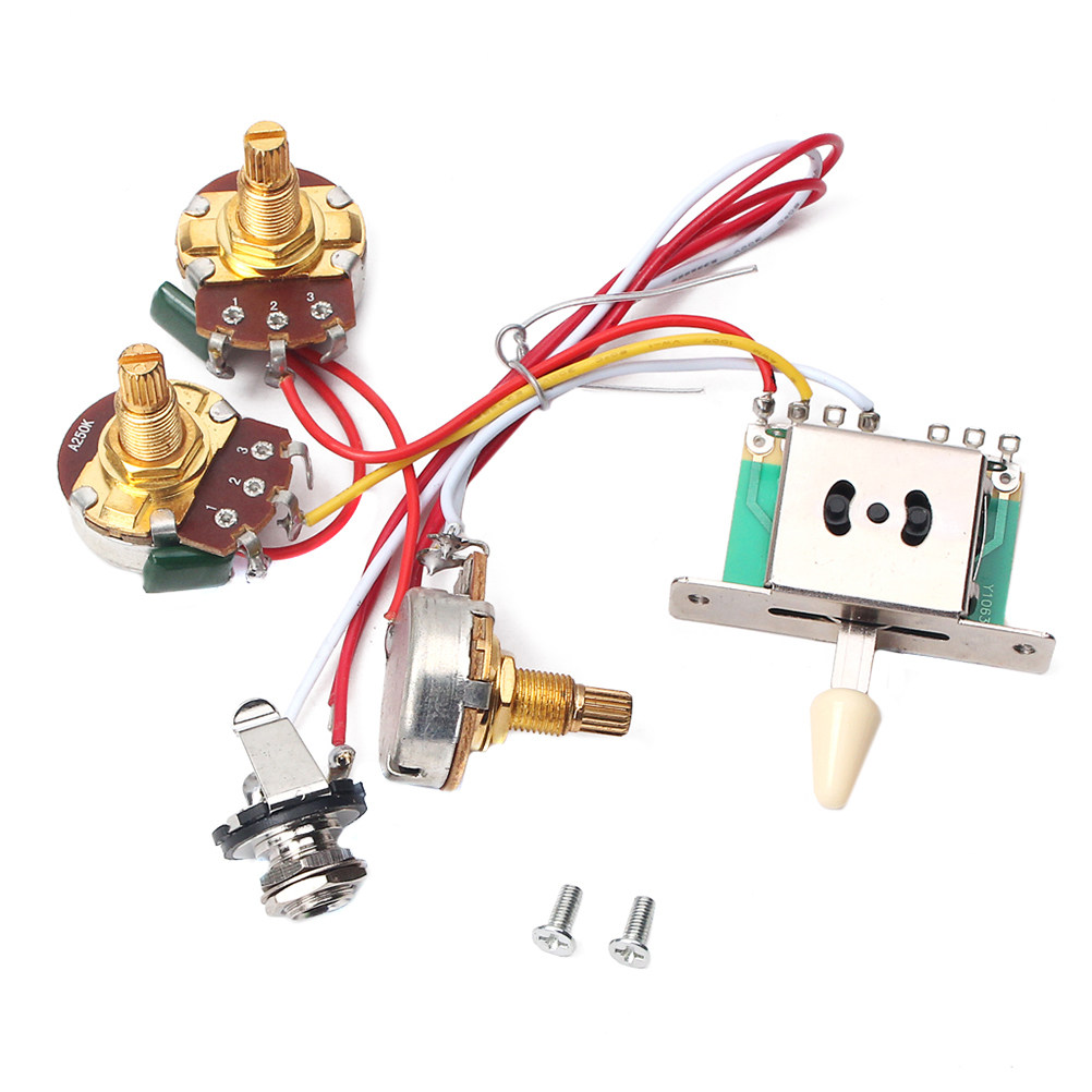 Diy Electric Guitar Electronics - Set Cablaggio Chitarra Heavy Duty Pre-cablato