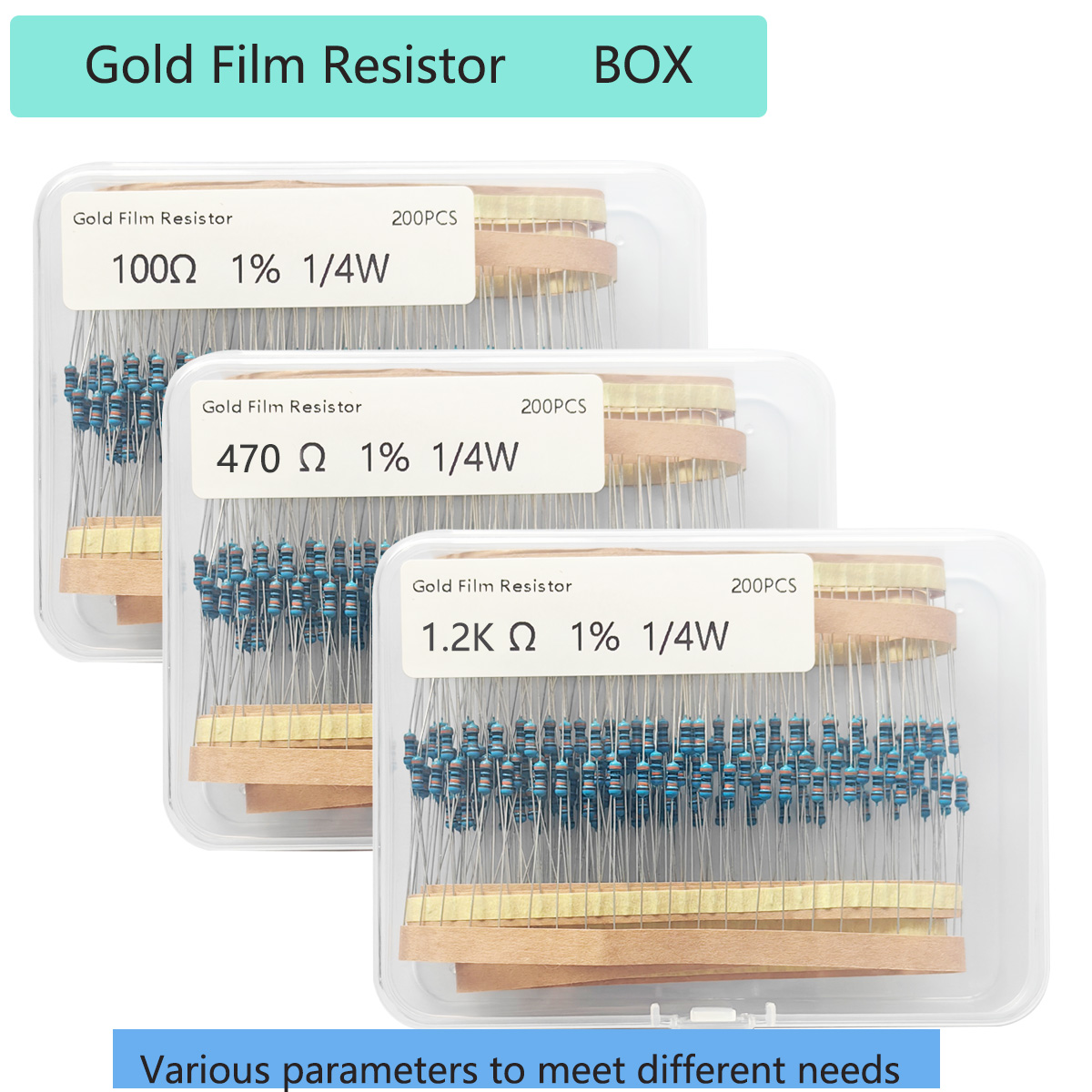 Resistor Kit 1 4W - Kit di 200 Resistori a Film