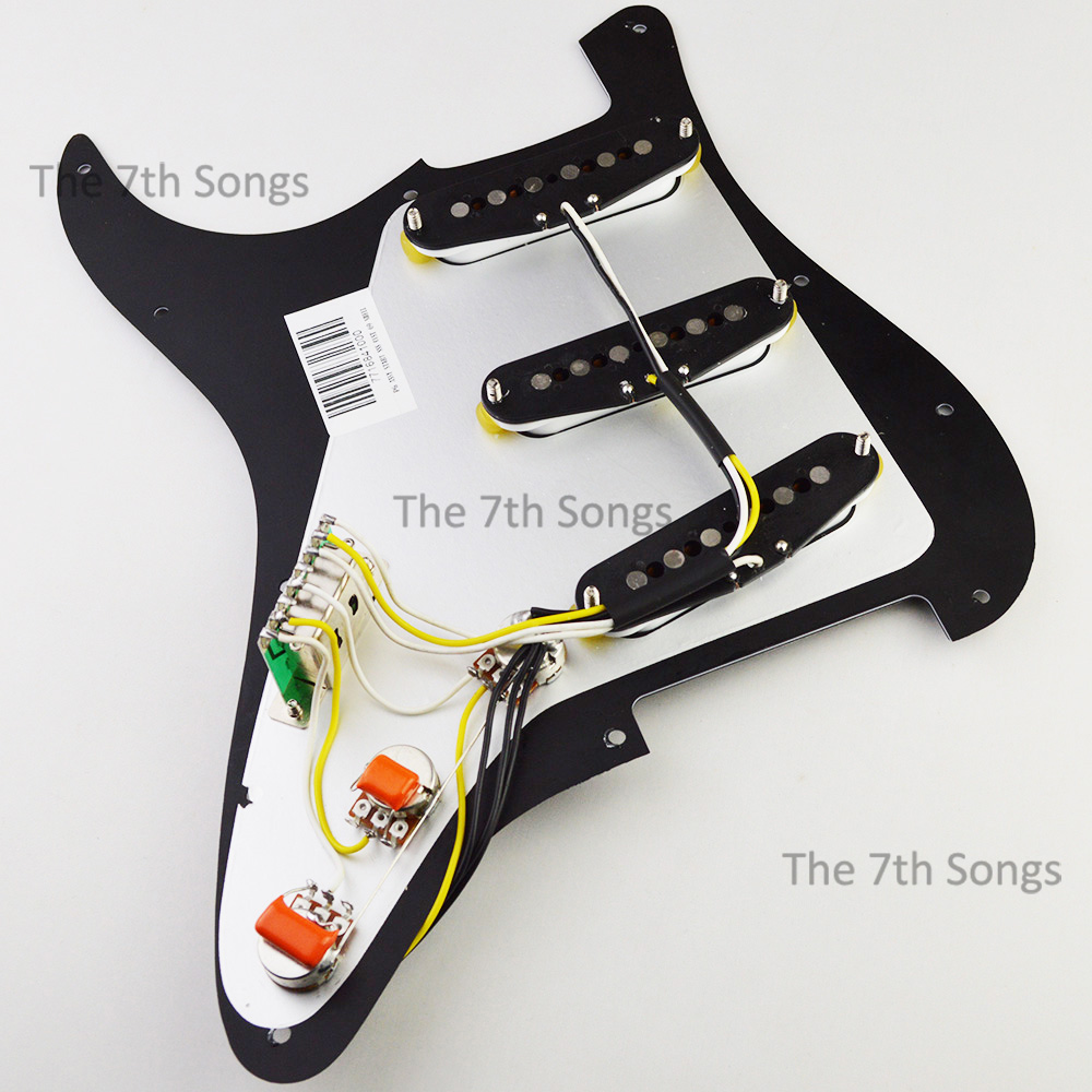 Diy Electric Guitar Electronics - Pickguard Texas Rock Alnico 5 SSS