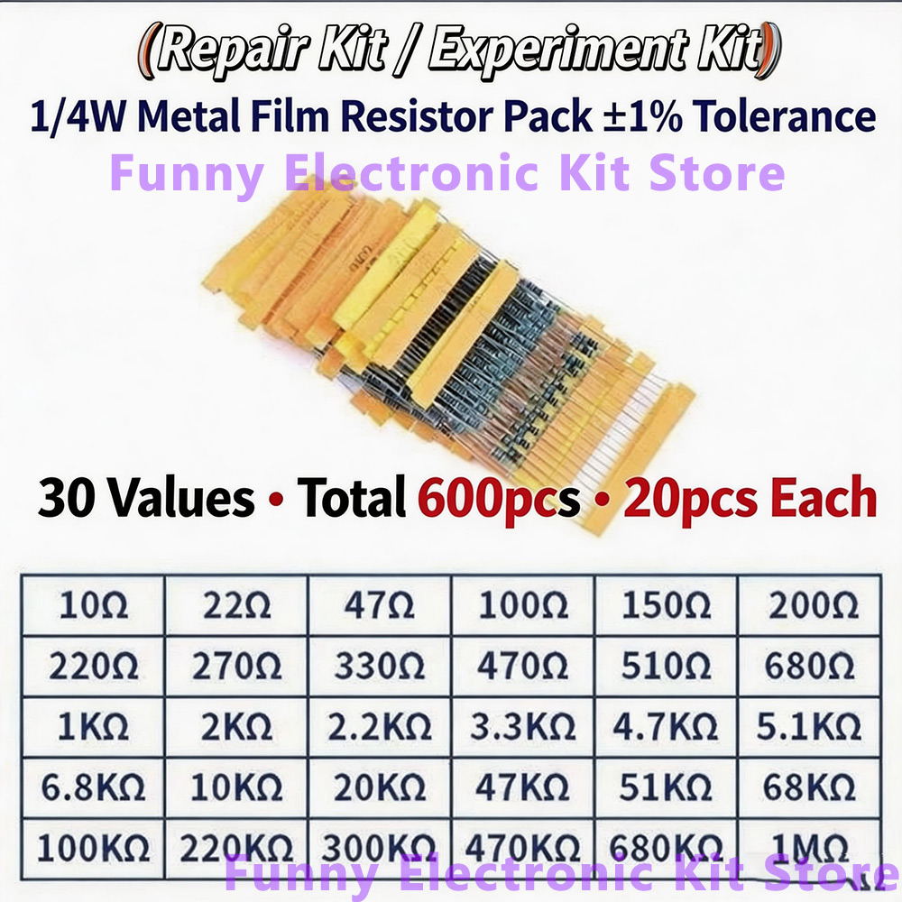 Kit di resistori a film metall - Resistor Kit 1 4W recensione e prezzo