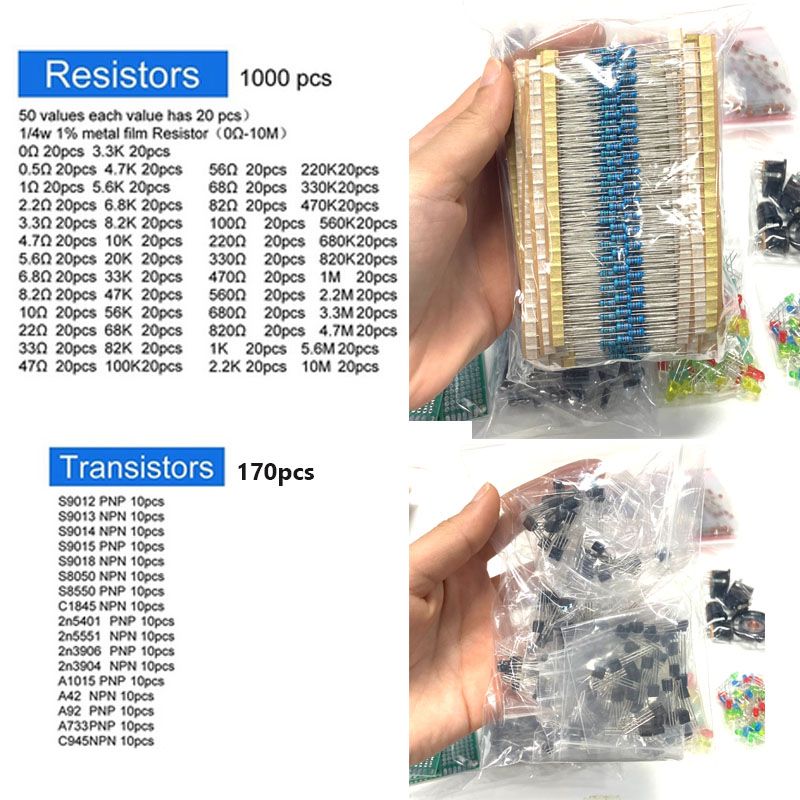 Kit di componenti da 1900 pezz - Resistor Kit 1 4W recensione e prezzo