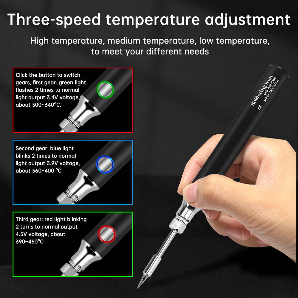 Mini Saldatore USB Type-C con  - Flux Pen Electronics recensione e prezzo