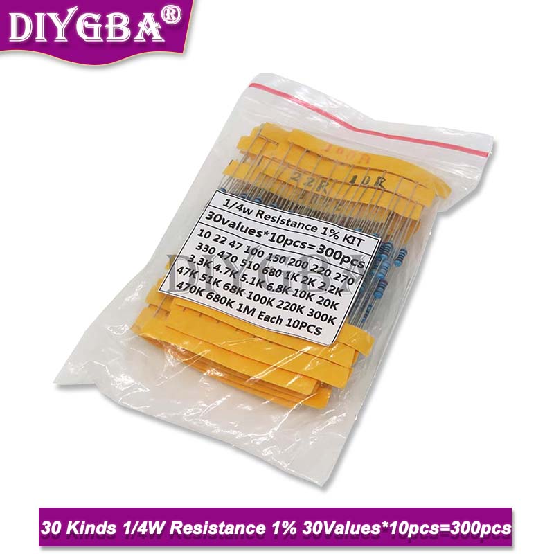 600 Pz/set 30 Tipi 1/4W Resist - Resistor Kit 1 4W recensione e prezzo