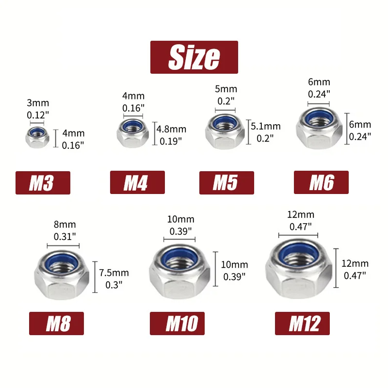 40-220 Pezzi di Dadi di Blocca - Diy Electronics India recensione e prezzo