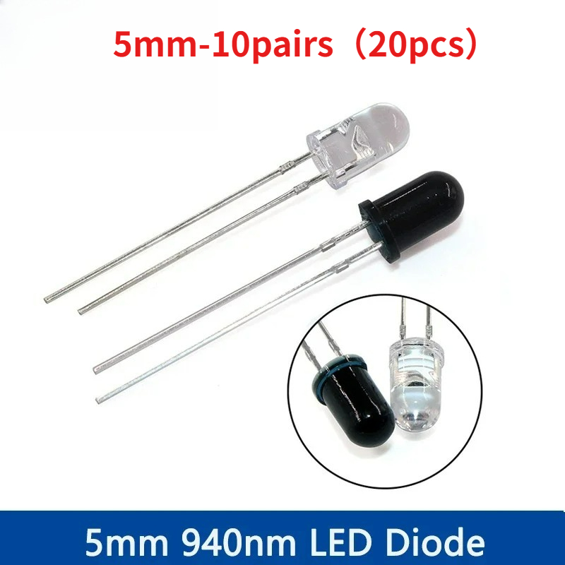 Kit diodi LED IR da 10-30 paia - Diy Electronics India recensione e prezzo