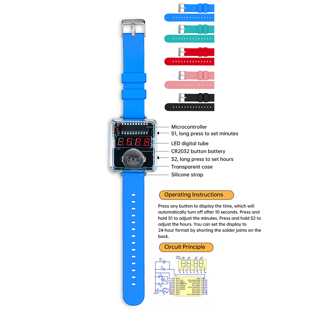 Kit orologio elettronico fai-d - Diy Box Electronics Mall recensione e prezzo